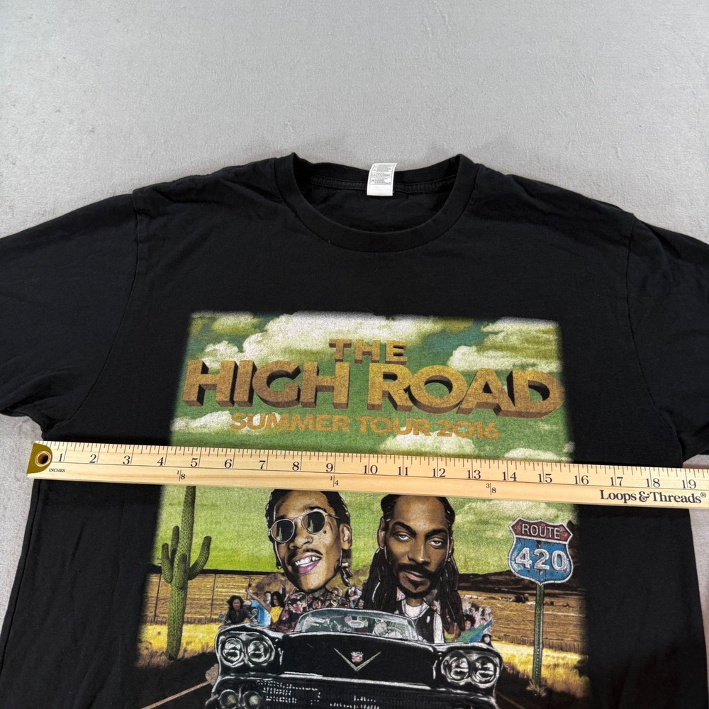 Snoop Dogg Wiz Khalifa High Road Summer Tour 2016 T Shirt‎ Mens M - Picture 5 of 6